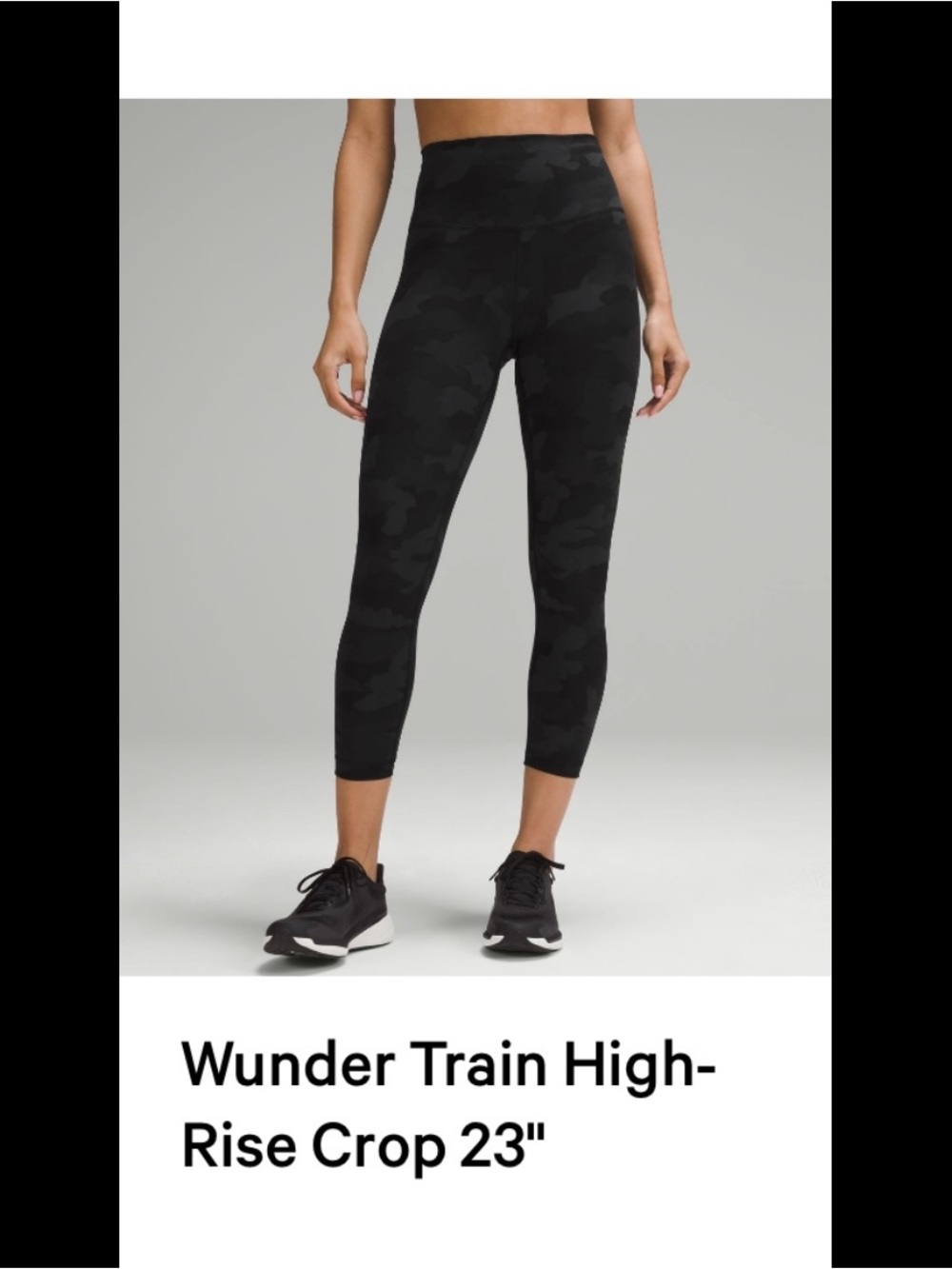 lululemon camo Wunder Train High Rise Crop 23" - Picture 11 of 11